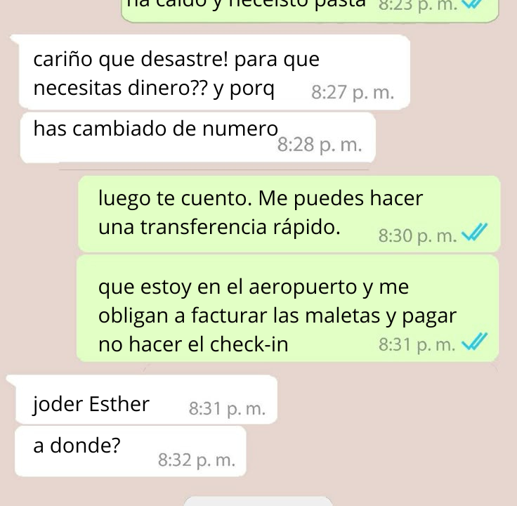 Estafa del “hijo en apuros”
